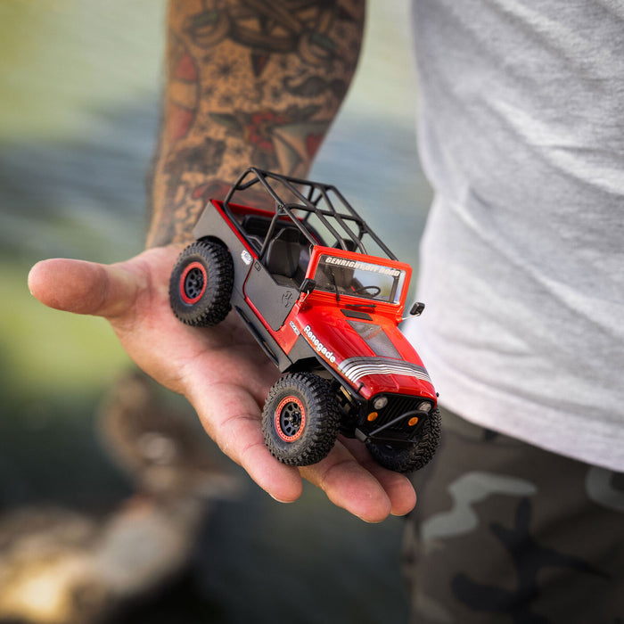 AXI-3273T1 Axial 1/30 SCX30 Jeep CJ-7 Renegade 4X4 RTR - Genright Red