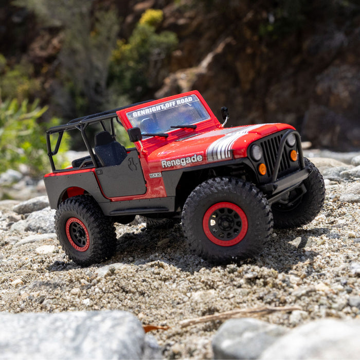 AXI-3273T1 Axial 1/30 SCX30 Jeep CJ-7 Renegade 4X4 RTR - Genright Red