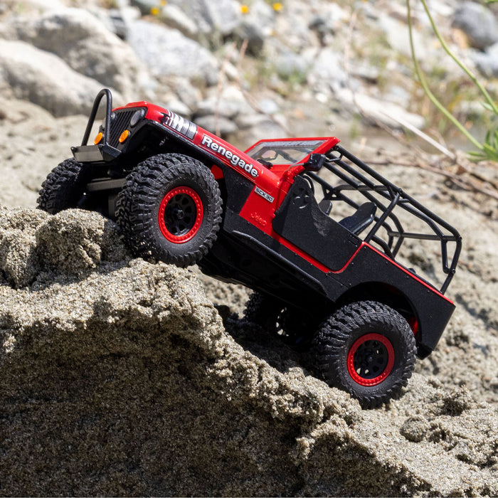AXI-3273T1 Axial 1/30 SCX30 Jeep CJ-7 Renegade 4X4 RTR - Genright Red