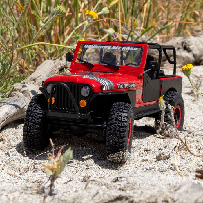AXI-3273T1 Axial 1/30 SCX30 Jeep CJ-7 Renegade 4X4 RTR - Genright Red