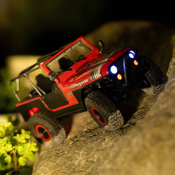 AXI-3273T1 Axial 1/30 SCX30 Jeep CJ-7 Renegade 4X4 RTR - Genright Red