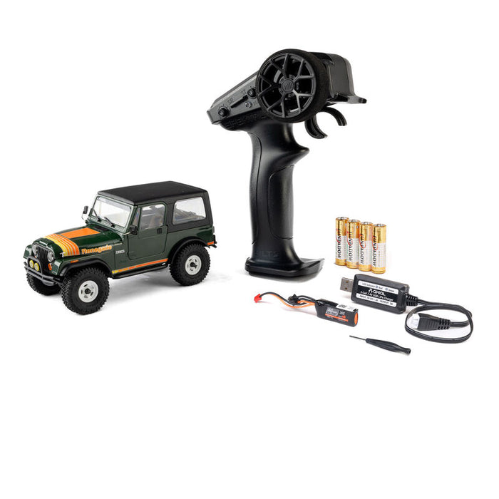 AXI-3273T2 Axial 1/30 SCX30 Jeep CJ-7 Renegade 4X4 RTR - Green