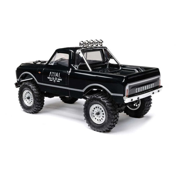 AXI00001V2T4 1/24 SCX24 1967 Chevrolet C10 4WD Brushed Truck RTR, Black