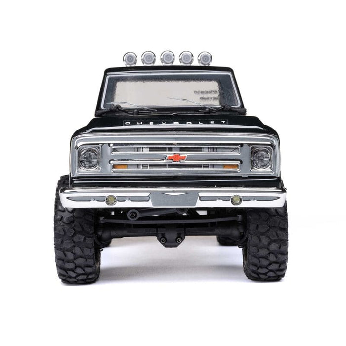 AXI00001V2T4 1/24 SCX24 1967 Chevrolet C10 4WD Brushed Truck RTR, Black