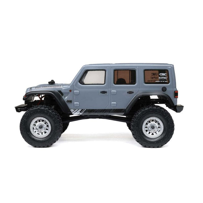 AXI00002V3T3 1/24 SCX24 Jeep Wrangler JLU 4X4 Rock Crawler Brushed RTR, Gray (FOR Extra battery ORDER #SPMX3502S30)