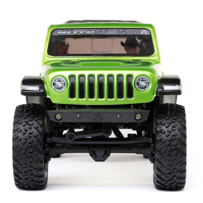 AXI00005V2T3 1/24 SCX24 Jeep JT Gladiator 4WD Rock Crawler Brushed RTR, Green