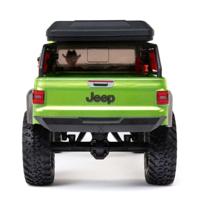AXI00005V2T3 1/24 SCX24 Jeep JT Gladiator 4WD Rock Crawler Brushed RTR, Green