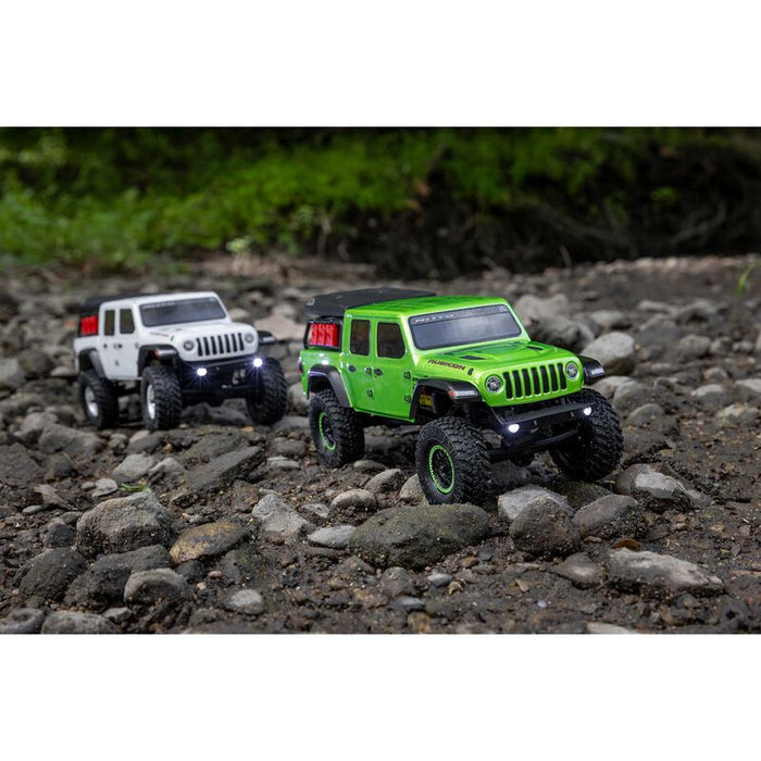 AXI00005V2T3 1/24 SCX24 Jeep JT Gladiator 4WD Rock Crawler Brushed RTR, Green