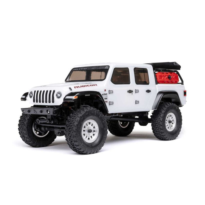 AXI00005V2T4 1/24 SCX24 Jeep JT Gladiator 4WD Rock Crawler Brushed RTR, White