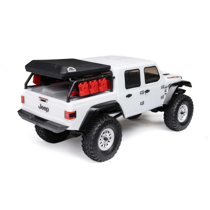 AXI00005V2T4 1/24 SCX24 Jeep JT Gladiator 4WD Rock Crawler Brushed RTR, White