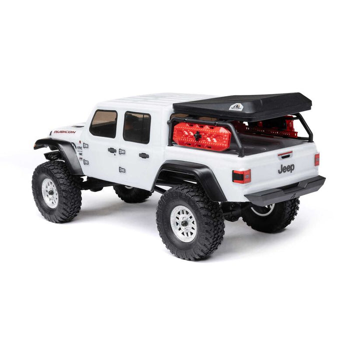 AXI00005V2T4 1/24 SCX24 Jeep JT Gladiator 4WD Rock Crawler Brushed RTR, White