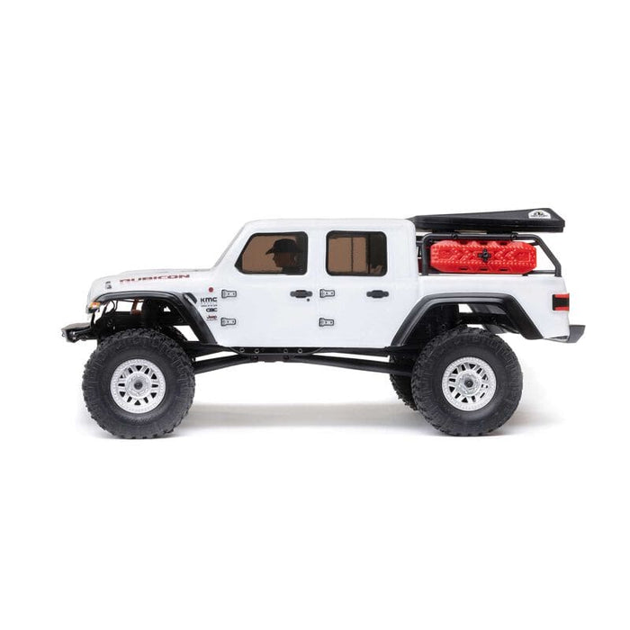 AXI00005V2T4 1/24 SCX24 Jeep JT Gladiator 4WD Rock Crawler Brushed RTR, White