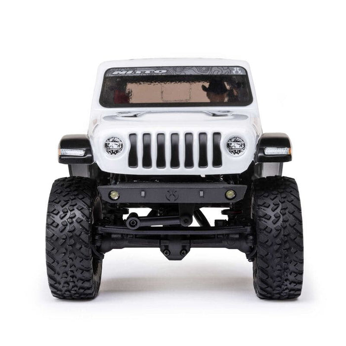AXI00005V2T4 1/24 SCX24 Jeep JT Gladiator 4WD Rock Crawler Brushed RTR, White