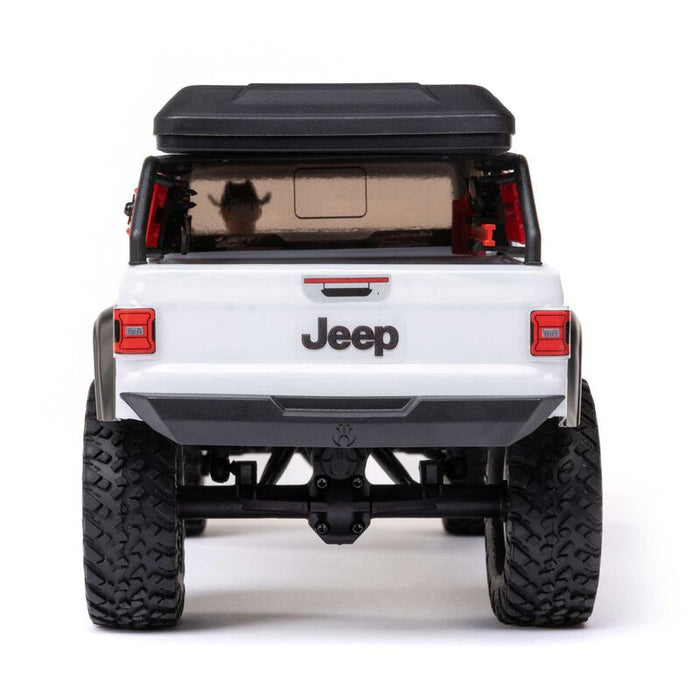 AXI00005V2T4 1/24 SCX24 Jeep JT Gladiator 4WD Rock Crawler Brushed RTR, White
