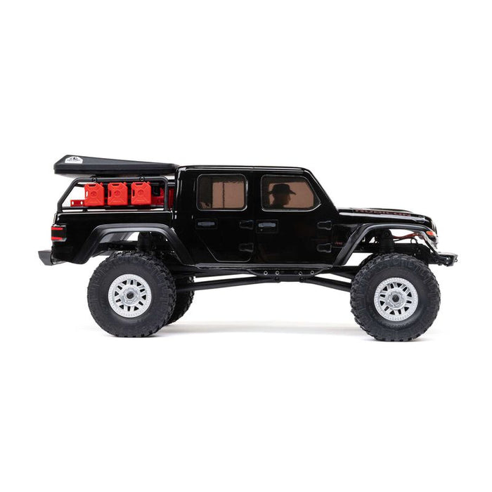 AXI00005V2T5 1/24 SCX24 Jeep JT Gladiator 4WD Rock Crawler Brushed RTR, Black