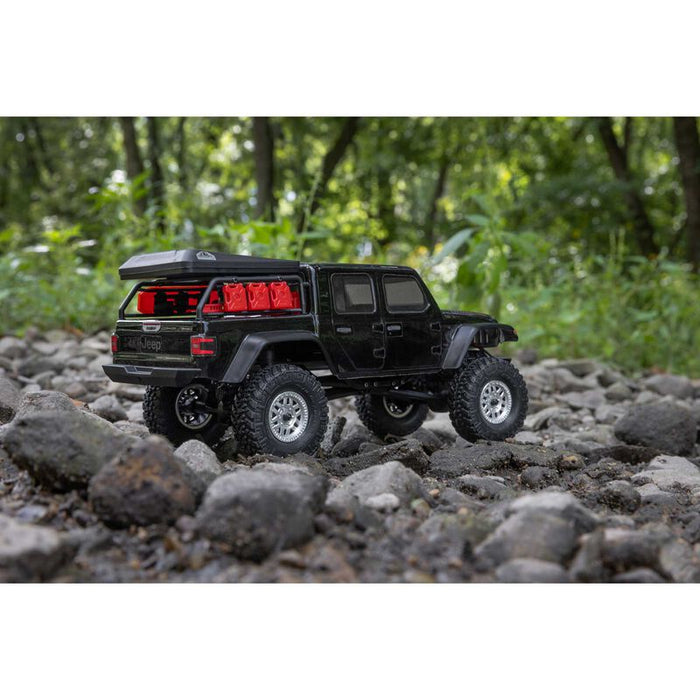 AXI00005V2T5 1/24 SCX24 Jeep JT Gladiator 4WD Rock Crawler Brushed RTR, Black