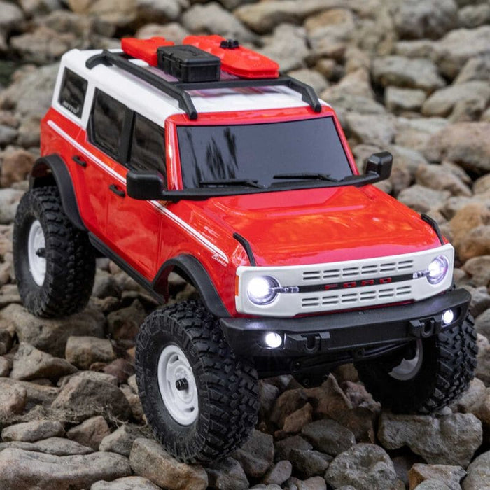 AXI00006V2T6 1/24 SCX24 Ford Bronco Heritage Edition 4X4 RTR Brushed Rock Crawler (Battery & Charger Included), Red **FOR EXTRA BATTERY ORDER #SPMX3502S30