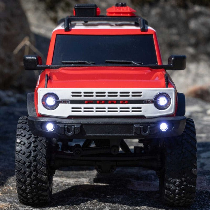 AXI00006V2T6 1/24 SCX24 Ford Bronco Heritage Edition 4X4 RTR Brushed Rock Crawler (Battery & Charger Included), Red **FOR EXTRA BATTERY ORDER #SPMX3502S30