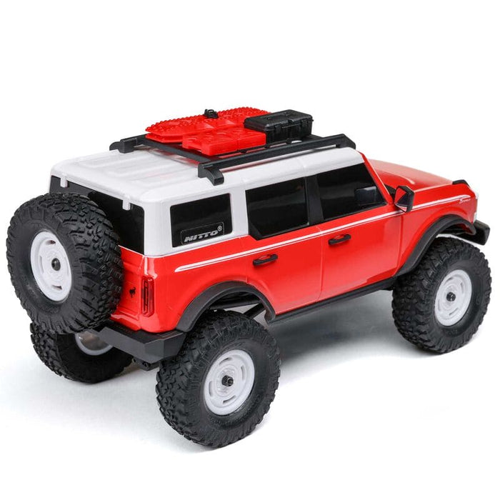 AXI00006V2T6 1/24 SCX24 Ford Bronco Heritage Edition 4X4 RTR Brushed Rock Crawler (Battery & Charger Included), Red **FOR EXTRA BATTERY ORDER #SPMX3502S30
