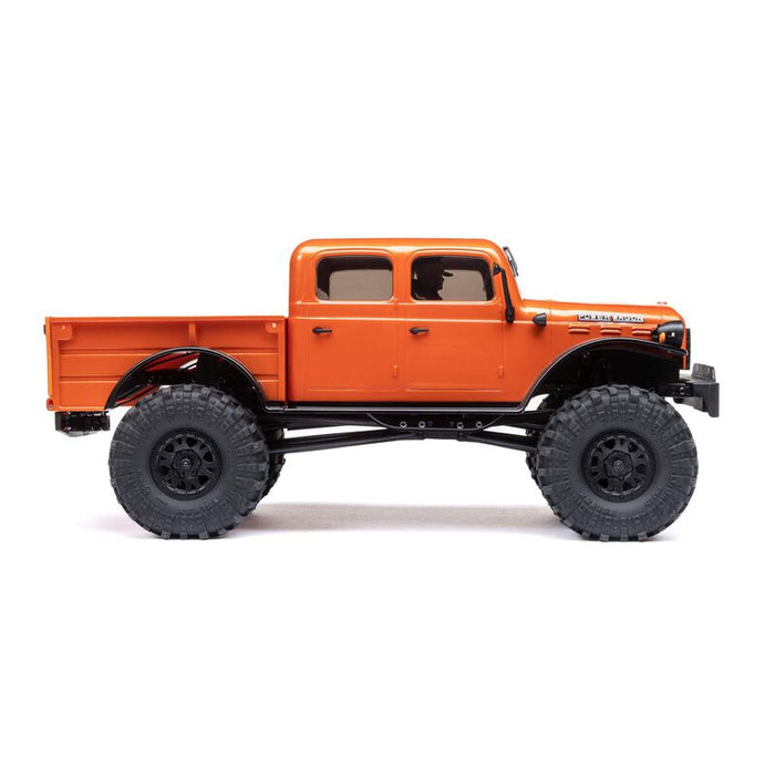 AXI00007T1 1/24 SCX24 Dodge Power Wagon 4WD Rock Crawler Brushed RTR, Orange  (FOR Extra battery ORDER #DYNB0012)