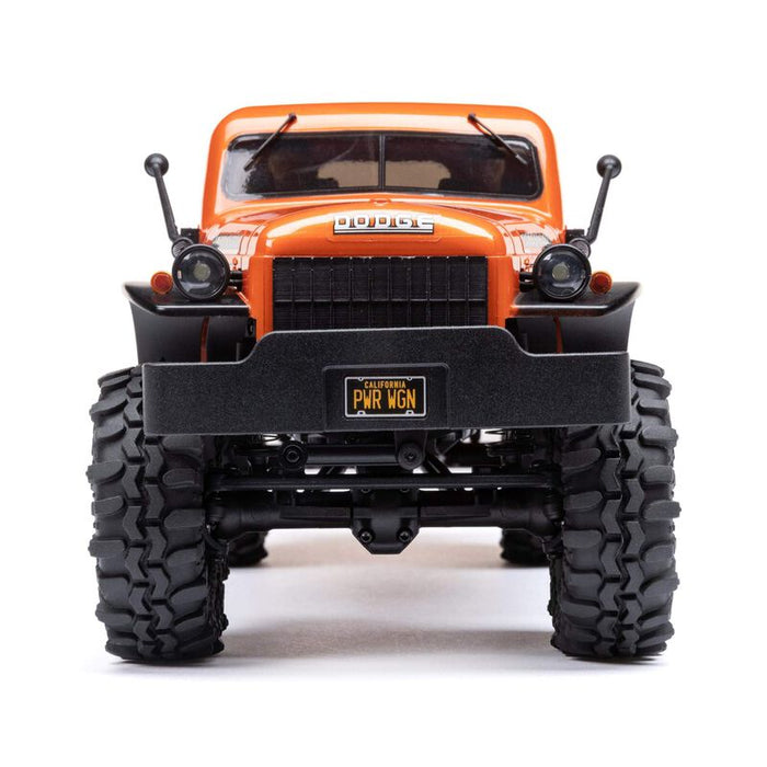 AXI00007T1 1/24 SCX24 Dodge Power Wagon 4WD Rock Crawler Brushed RTR, Orange  (FOR Extra battery ORDER #DYNB0012)
