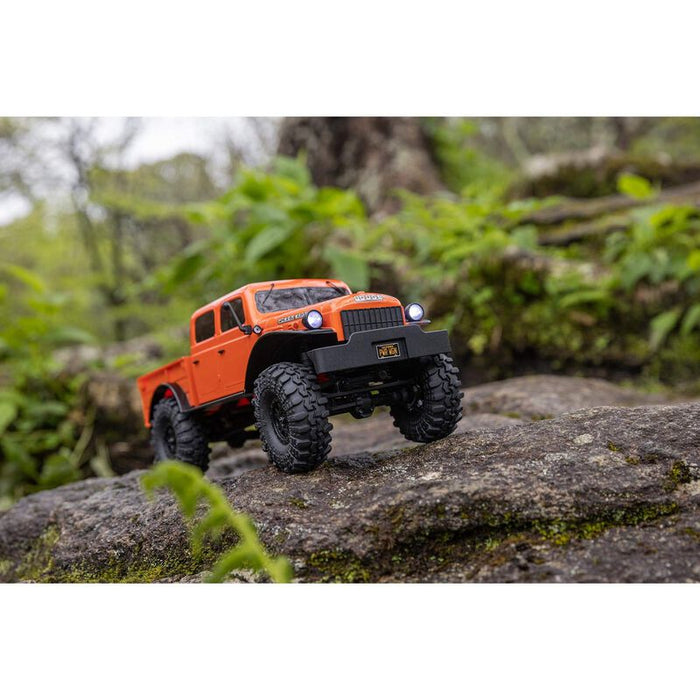 AXI00007T1 1/24 SCX24 Dodge Power Wagon 4WD Rock Crawler Brushed RTR, Orange  (FOR Extra battery ORDER #DYNB0012)