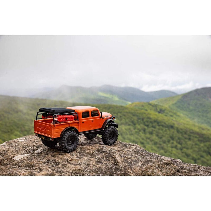 AXI00007T1 1/24 SCX24 Dodge Power Wagon 4WD Rock Crawler Brushed RTR, Orange  (FOR Extra battery ORDER #DYNB0012)