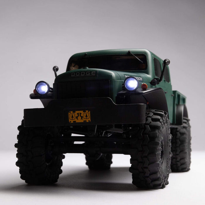AXI00007T2	 1/24 SCX24 Dodge Power Wagon 4WD Rock Crawler Brushed RTR, Green AXI00005T (FOR Extra battery ORDER #DYNB0012)