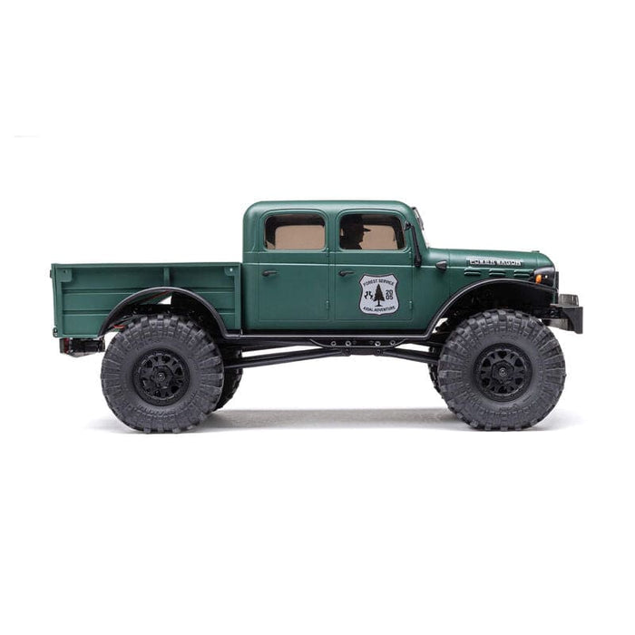 AXI00007T2	 1/24 SCX24 Dodge Power Wagon 4WD Rock Crawler Brushed RTR, Green AXI00005T (FOR Extra battery ORDER #DYNB0012)