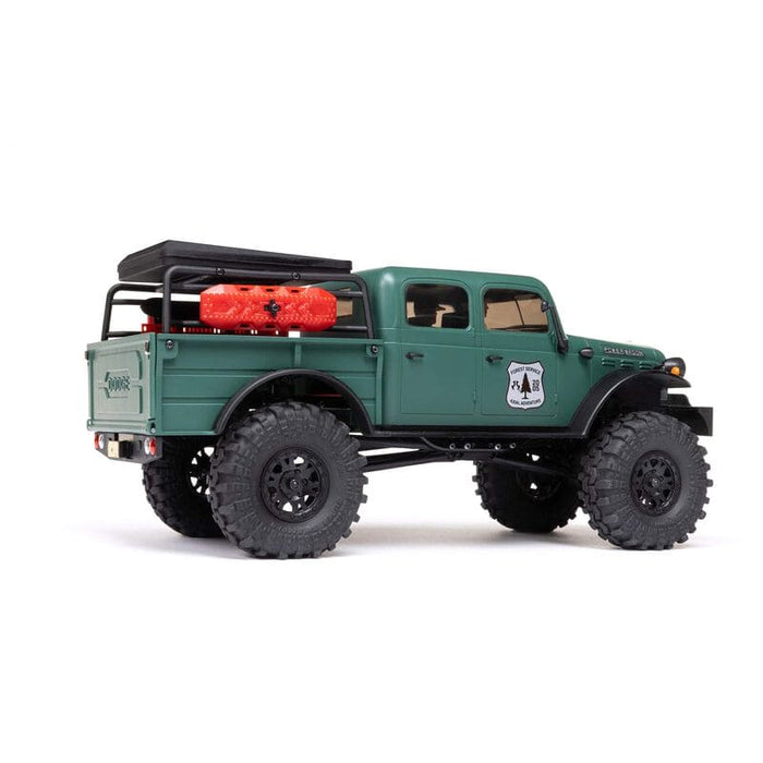AXI00007T2	 1/24 SCX24 Dodge Power Wagon 4WD Rock Crawler Brushed RTR, Green AXI00005T (FOR Extra battery ORDER #DYNB0012)