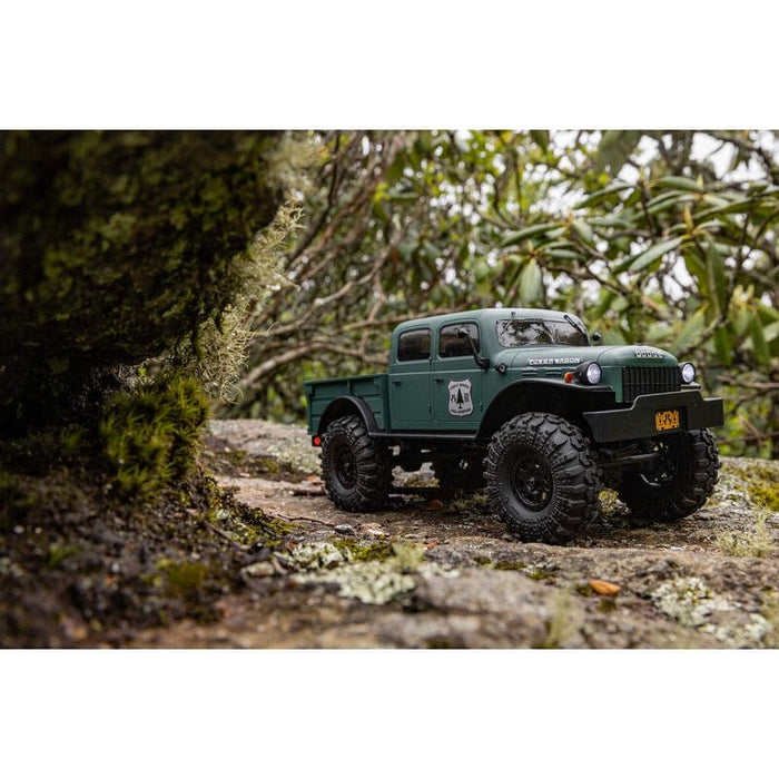 AXI00007T2	 1/24 SCX24 Dodge Power Wagon 4WD Rock Crawler Brushed RTR, Green AXI00005T (FOR Extra battery ORDER #DYNB0012)