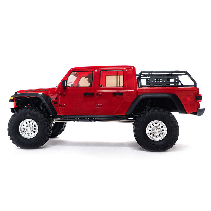 AXI03006BT2 1/10 SCX10 III Jeep JT Gladiator Rock Crawler with Portals RTR Red.  **FOR LONG RUN TIME & QUICK CHARGER ORDER part #SPMX-1031