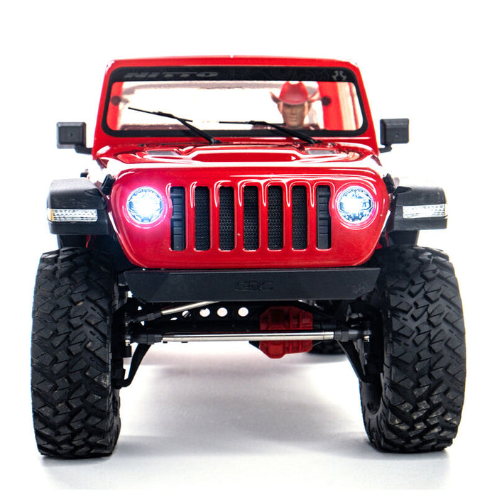 AXI03006BT2 1/10 SCX10 III Jeep JT Gladiator Rock Crawler with Portals RTR Red.  **FOR LONG RUN TIME & QUICK CHARGER ORDER part #SPMX-1031