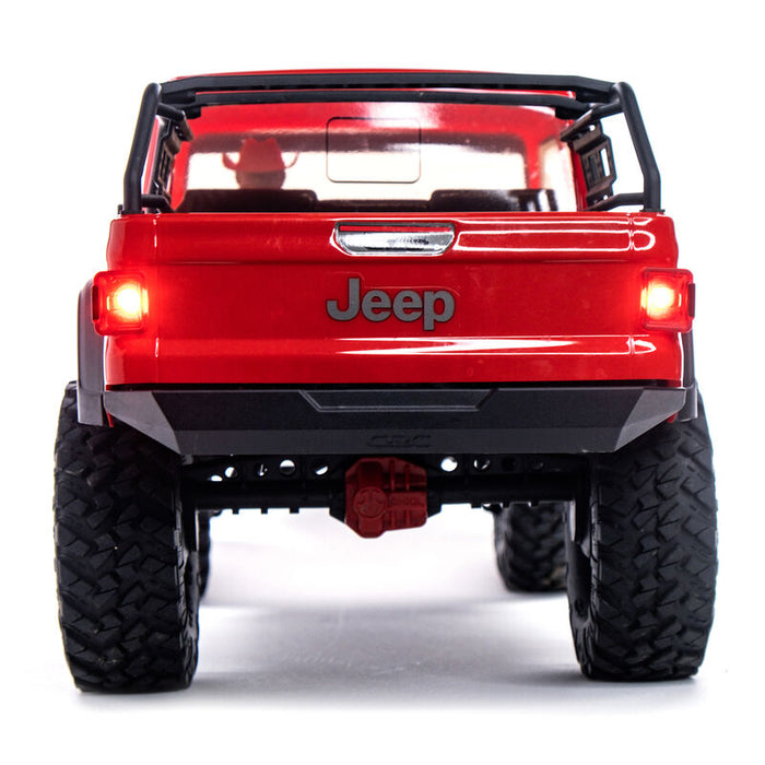 AXI03006BT2 1/10 SCX10 III Jeep JT Gladiator Rock Crawler with Portals RTR Red.  **FOR LONG RUN TIME & QUICK CHARGER ORDER part #SPMX-1031