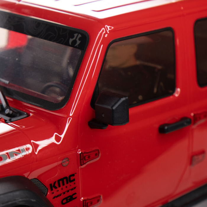 AXI03006BT2 1/10 SCX10 III Jeep JT Gladiator Rock Crawler with Portals RTR Red.  **FOR LONG RUN TIME & QUICK CHARGER ORDER part #SPMX-1031
