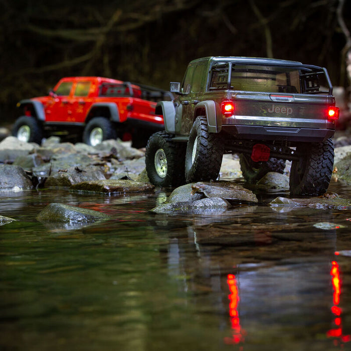 AXI03006BT2 1/10 SCX10 III Jeep JT Gladiator Rock Crawler with Portals RTR Red.  **FOR LONG RUN TIME & QUICK CHARGER ORDER part #SPMX-1031