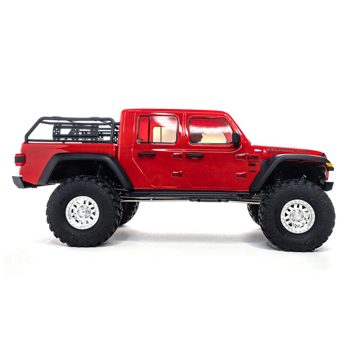 AXI03006BT2 1/10 SCX10 III Jeep JT Gladiator Rock Crawler with Portals RTR Red.  **FOR LONG RUN TIME & QUICK CHARGER ORDER part #SPMX-1031