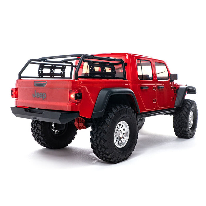 AXI03006BT2 1/10 SCX10 III Jeep JT Gladiator Rock Crawler with Portals RTR Red.  **FOR LONG RUN TIME & QUICK CHARGER ORDER part #SPMX-1031