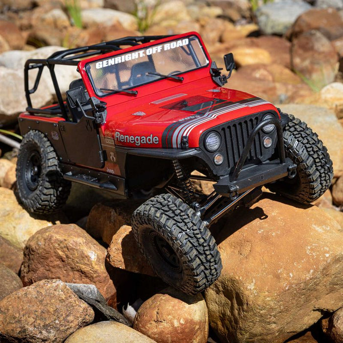 AXI03008V2T1 Axial 1/10 SCX10 III Jeep CJ-7 4X4 RTR Brushed Crawler - Red YOU WILL NEED  PART # SPMX-1047 AND SPMXC2090P  TO RUN THE TRUCK