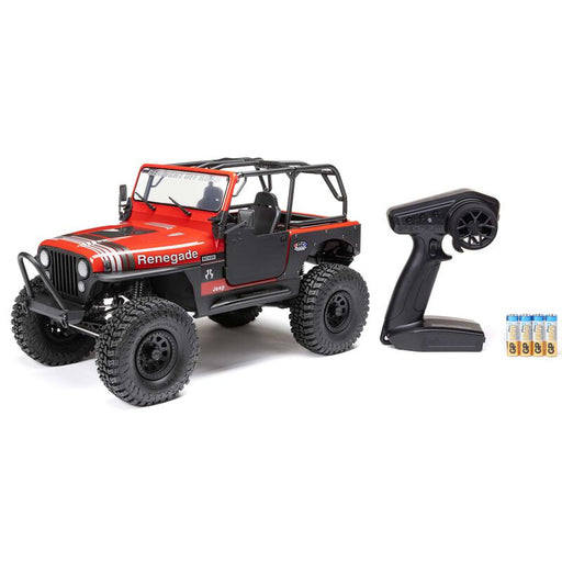 AXI03008V2T1 Axial 1/10 SCX10 III Jeep CJ-7 4X4 RTR Brushed Crawler - Red