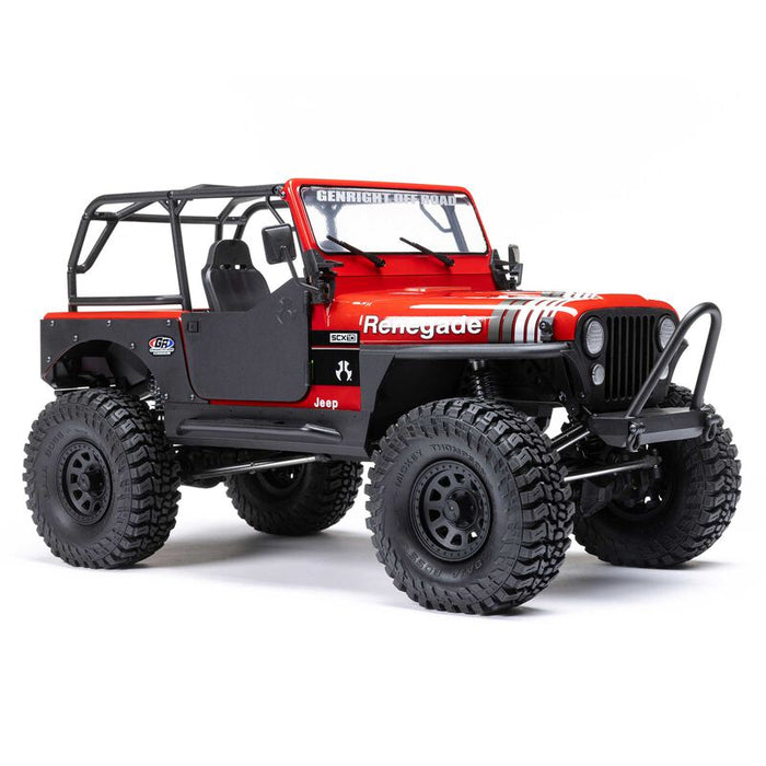 AXI03008V2T1 Axial 1/10 SCX10 III Jeep CJ-7 4X4 RTR Brushed Crawler - Red YOU WILL NEED  PART # SPMX-1047 AND SPMXC2090P  TO RUN THE TRUCK