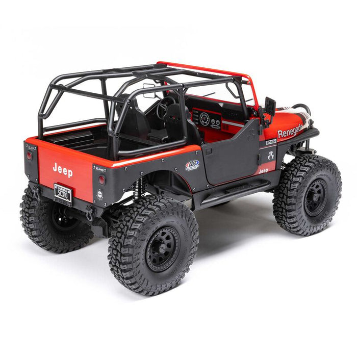 AXI03008V2T1 Axial 1/10 SCX10 III Jeep CJ-7 4X4 RTR Brushed Crawler - Red YOU WILL NEED  PART # SPMX-1047 AND SPMXC2090P  TO RUN THE TRUCK