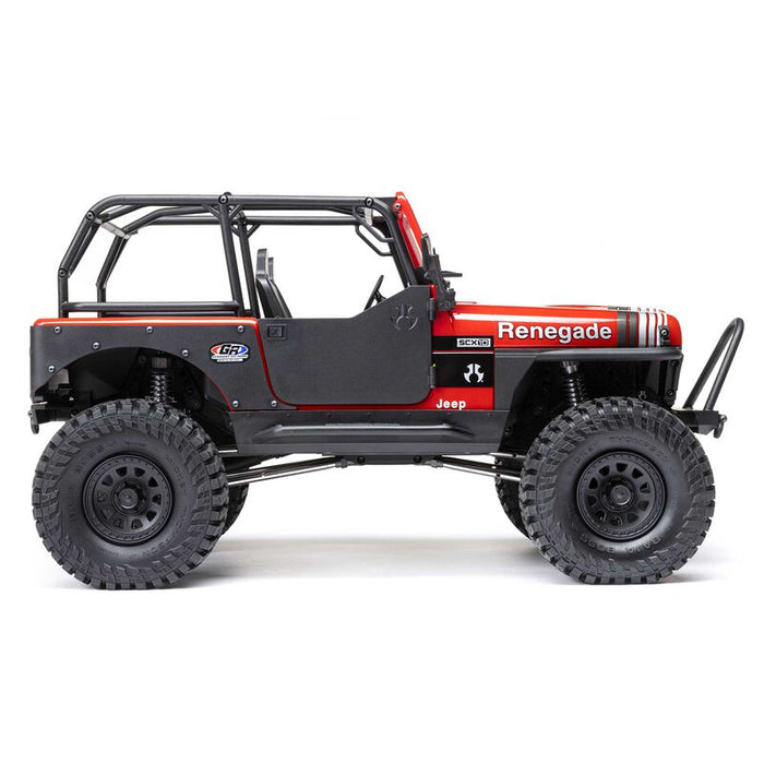 AXI03008V2T1 Axial 1/10 SCX10 III Jeep CJ-7 4X4 RTR Brushed Crawler - Red YOU WILL NEED  PART # SPMX-1047 AND SPMXC2090P  TO RUN THE TRUCK