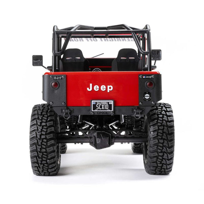 AXI03008V2T1 Axial 1/10 SCX10 III Jeep CJ-7 4X4 RTR Brushed Crawler - Red YOU WILL NEED  PART # SPMX-1047 AND SPMXC2090P  TO RUN THE TRUCK