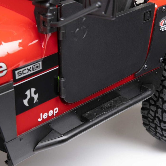 AXI03008V2T1 Axial 1/10 SCX10 III Jeep CJ-7 4X4 RTR Brushed Crawler - Red YOU WILL NEED  PART # SPMX-1047 AND SPMXC2090P  TO RUN THE TRUCK