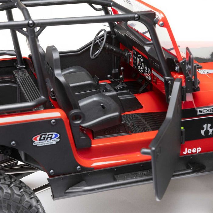 AXI03008V2T1 Axial 1/10 SCX10 III Jeep CJ-7 4X4 RTR Brushed Crawler - Red YOU WILL NEED  PART # SPMX-1047 AND SPMXC2090P  TO RUN THE TRUCK