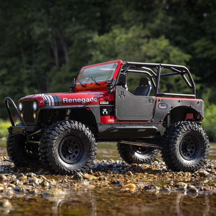 AXI03008V2T1 Axial 1/10 SCX10 III Jeep CJ-7 4X4 RTR Brushed Crawler - Red YOU WILL NEED  PART # SPMX-1047 AND SPMXC2090P  TO RUN THE TRUCK
