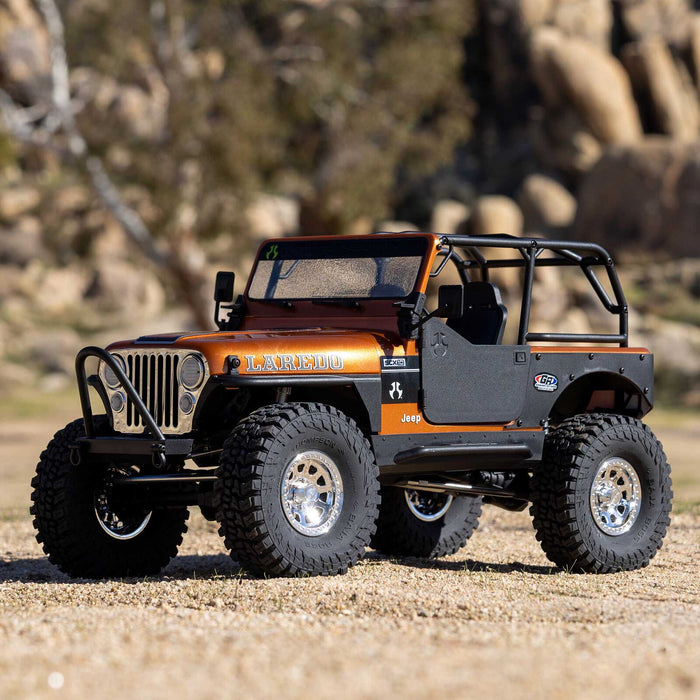 AXI03008V2T2 Axial 1/10 SCX10 III Jeep CJ-7 4X4 RTR Brushed Crawler - Copper YOU WILL NEED  PART # SPMX-1047 AND SPMXC2090P  TO RUN THE TRUCK