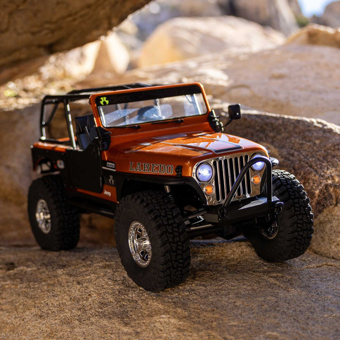 AXI03008V2T2 Axial 1/10 SCX10 III Jeep CJ-7 4X4 RTR Brushed Crawler - Copper YOU WILL NEED  PART # SPMX-1047 AND SPMXC2090P  TO RUN THE TRUCK