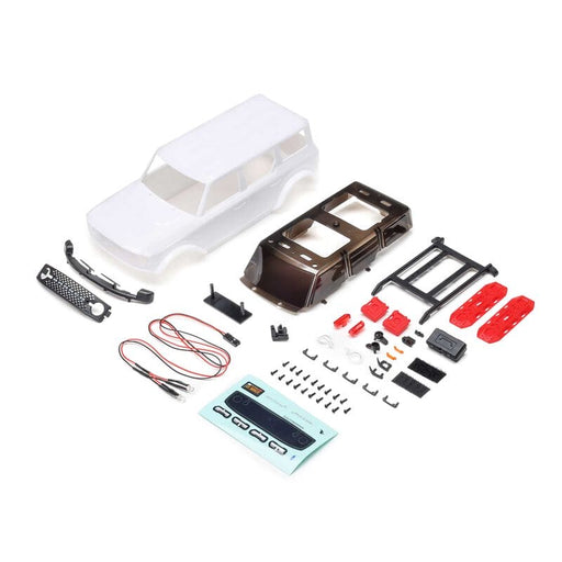 AXI200009 Body, White: SCX24 Ford Bronco
